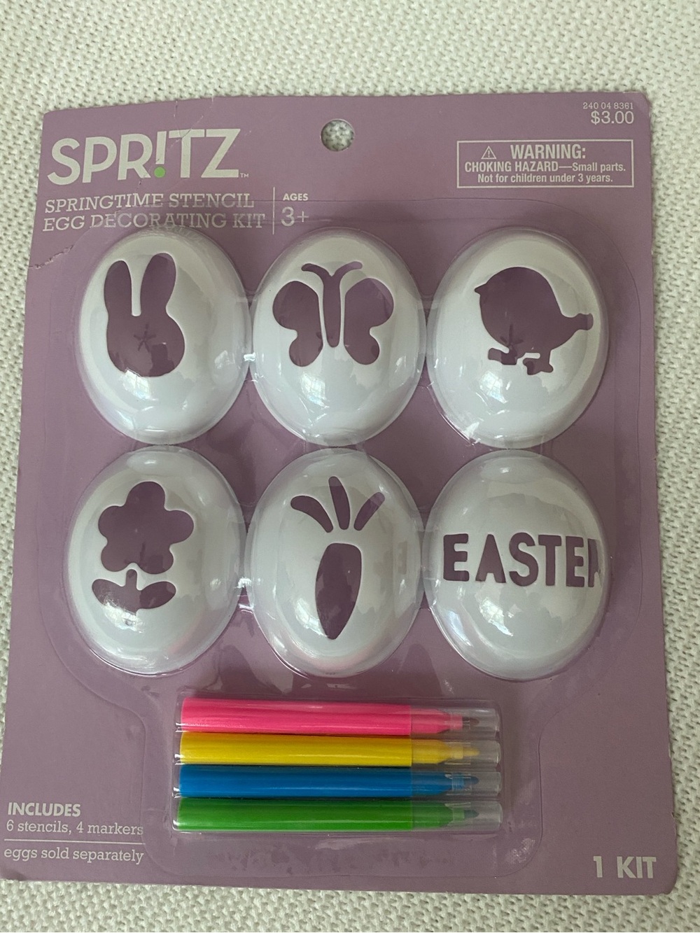 Spritz Easter egg stencil kit